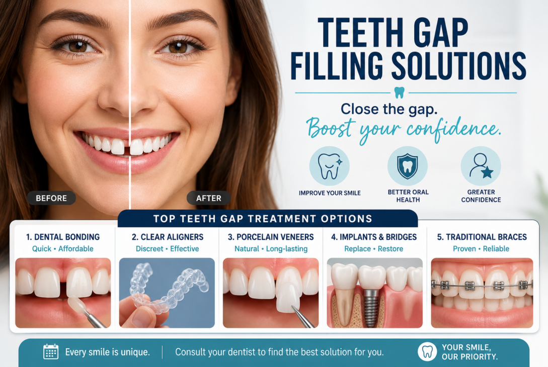 Teeth gap filling solutions explained