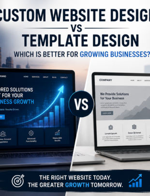 Custom vs template website design comparison