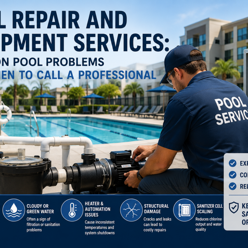 Pool Repair Equipment Services Banner