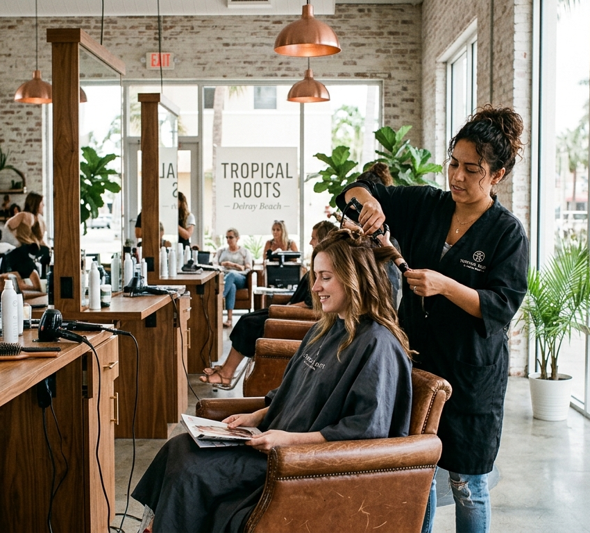 low maintenance hair color in Delray Beach